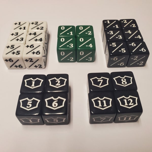 Counter Dice Bundle for Use With Yawgmoth Deck & Other Agatha's Soul Cauldron Decks (Black Loyalty Dice)