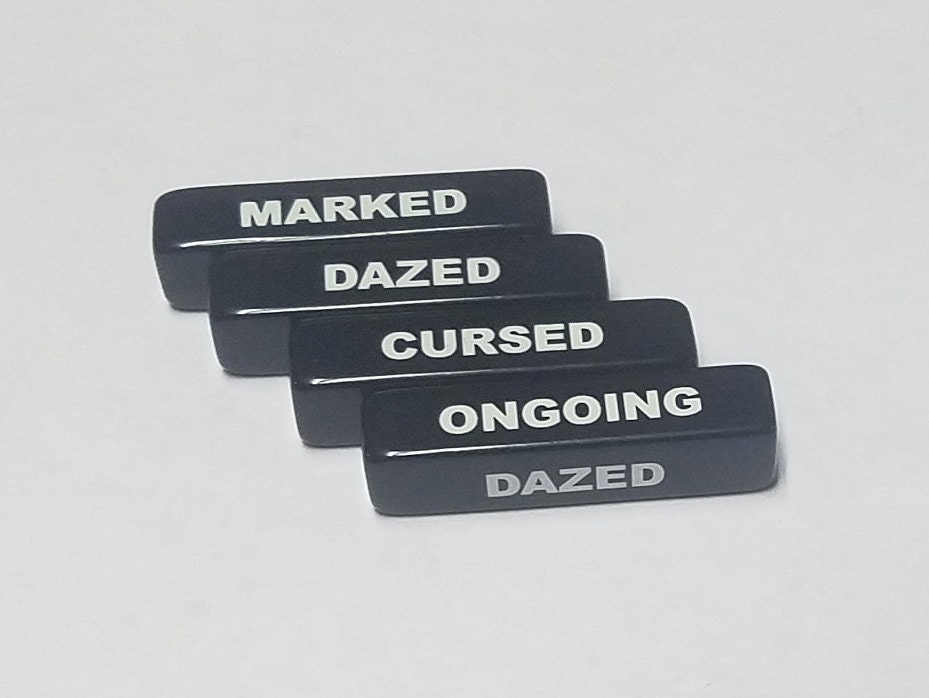 4x Status &amp; Condition Markers for 4E Dungeons and Dragons / Fourth ...