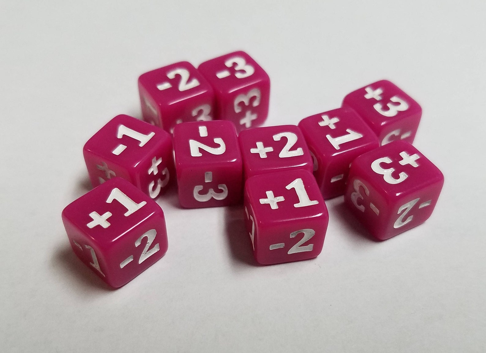 10x Minimalist Counter Dice For Card Games Like Magic The Etsy Polska