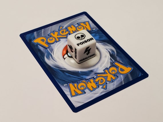 paralyzed pokemon card game 4x Deluxe Pokemon TCG Special Condition Status Dice / Burn, Poison,  Paralyzed, Asleep & Confused Markers Plus One Turn Cooldown / 16mm D6
