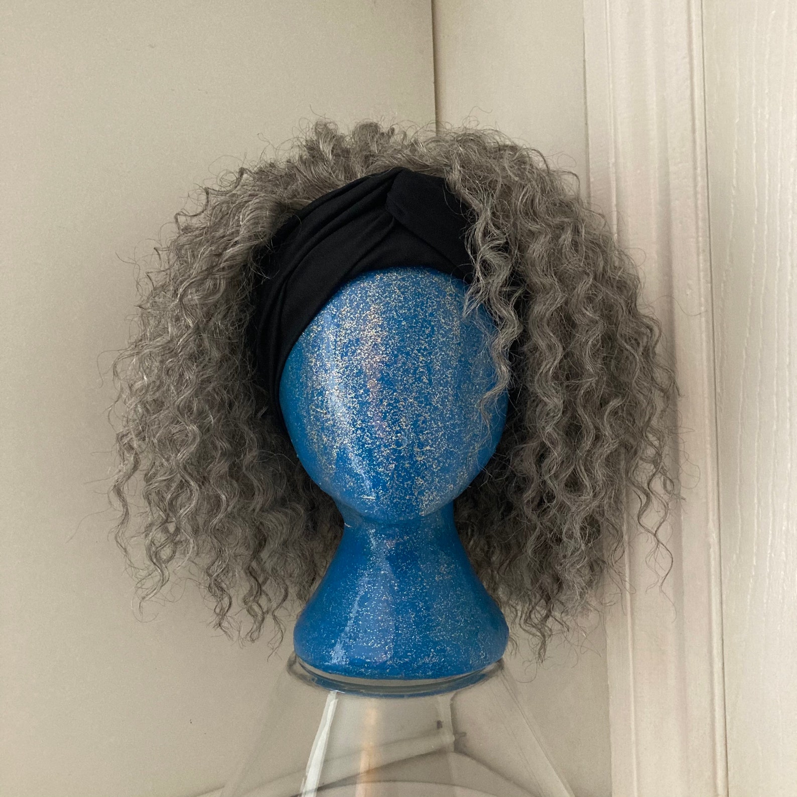 Wig headband wig grey wig gray wig custom wigs wigs for Etsy