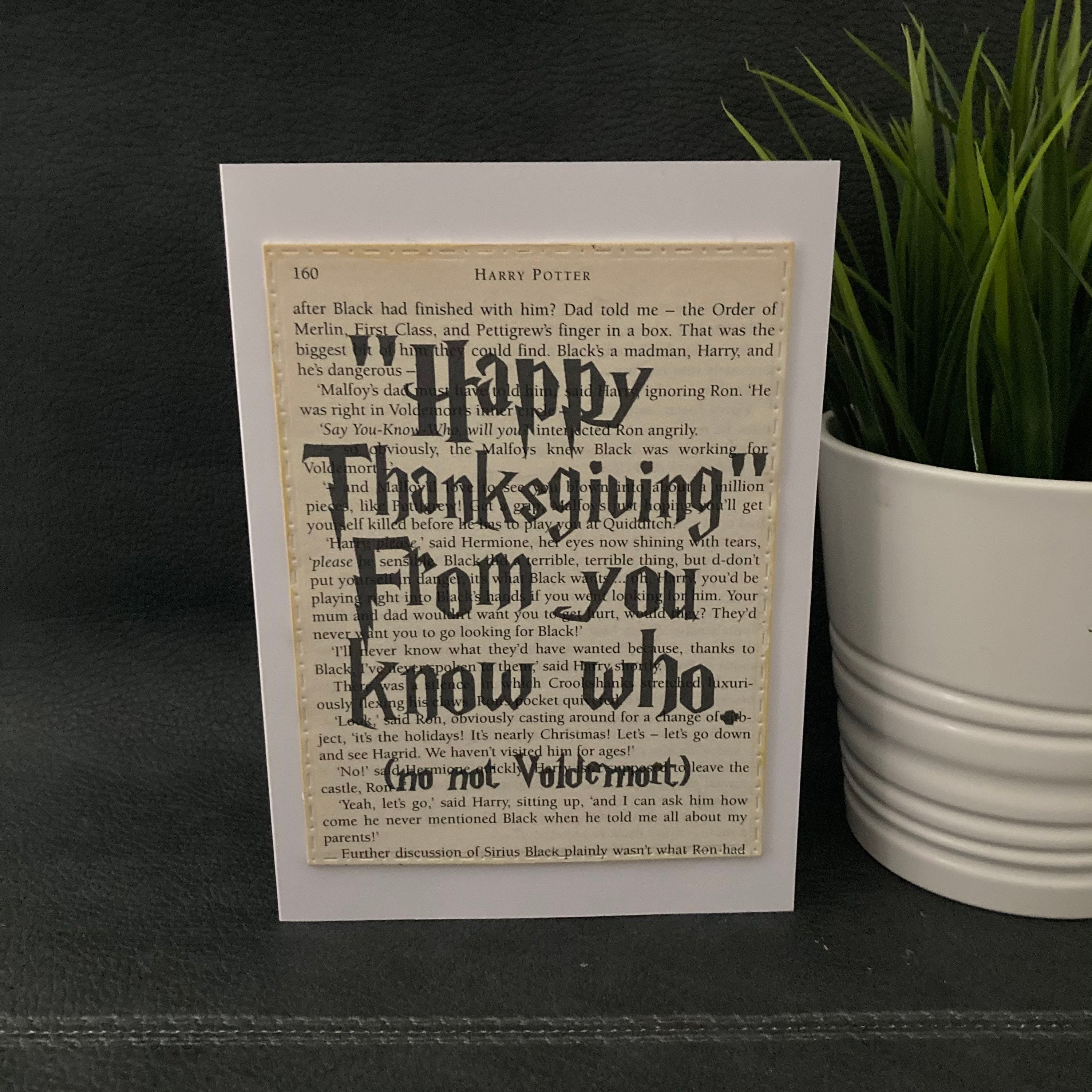Harry Potter Thanksgiving Federal Holiday Giving Thanks Etsy