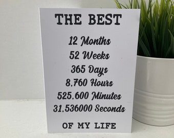 12 Months 365 Days Etsy Canada