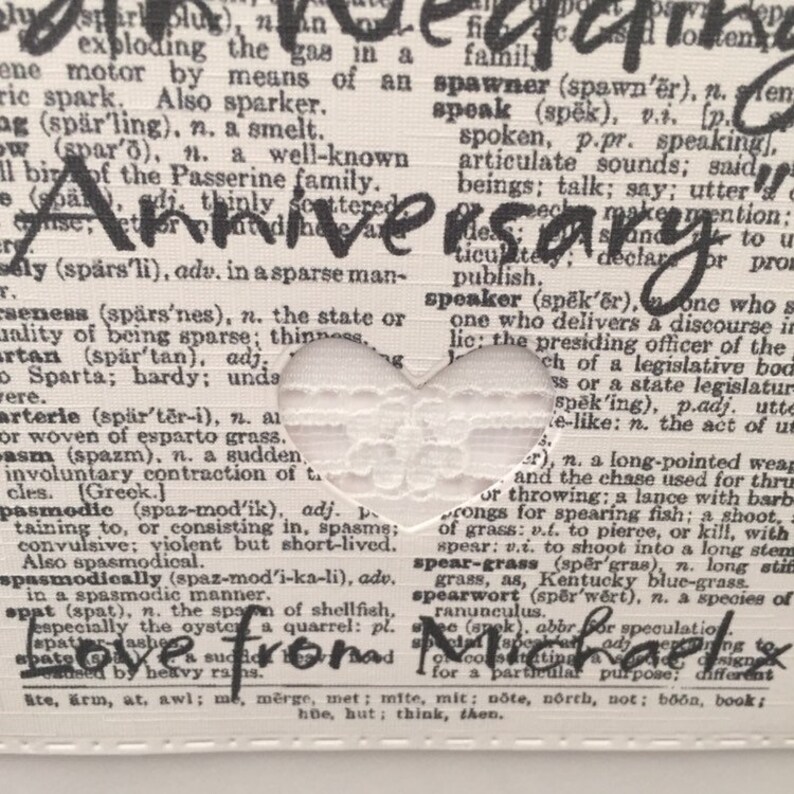 Personalised Lace Wedding Anniversary Gift Lace Card 13th Etsy