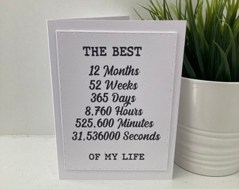 Best One Year 12 Months 365 Days 8760 Hours Etsy