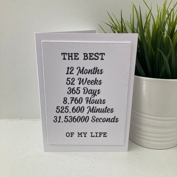 Best One Year 12 Months 365 Days 8760 Hours Etsy