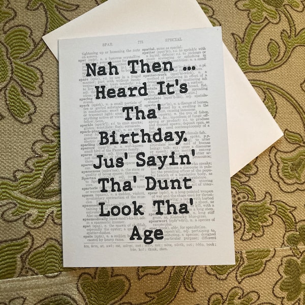 Yorkshire Birthday Cards Etsy UK