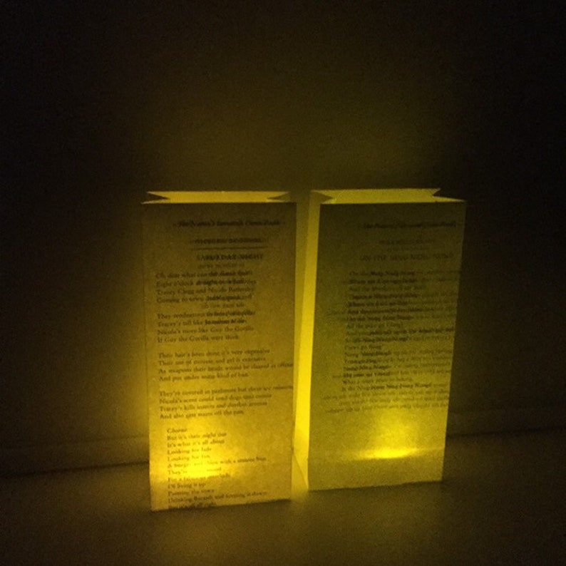 Paper Poetry Lantern Paper Lantern Wedding Decoration Etsy