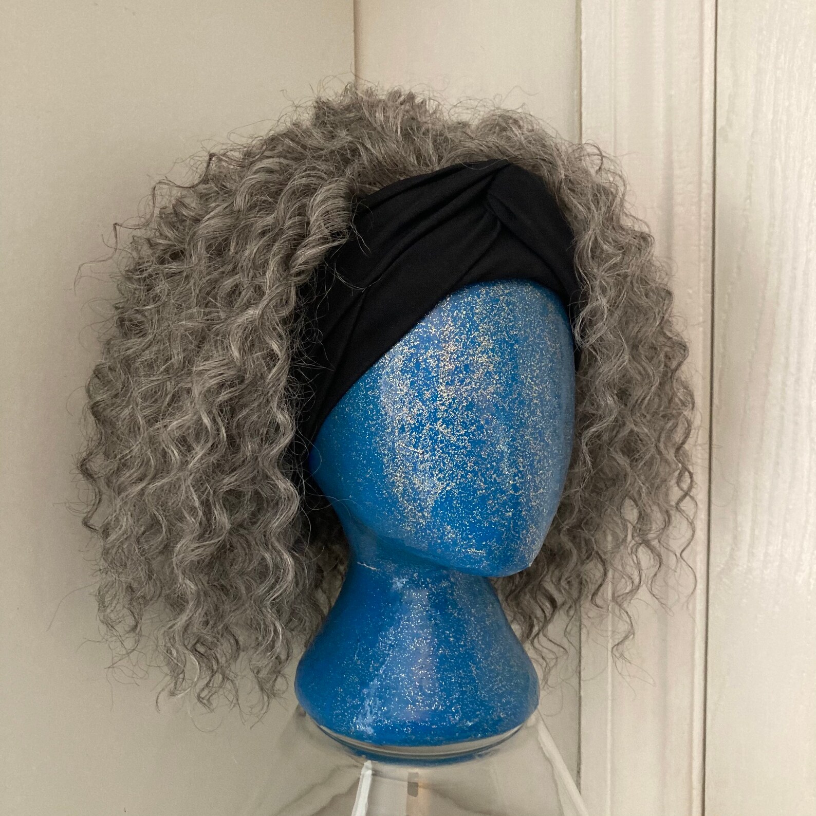 Wig headband wig grey wig gray wig custom wigs wigs for Etsy