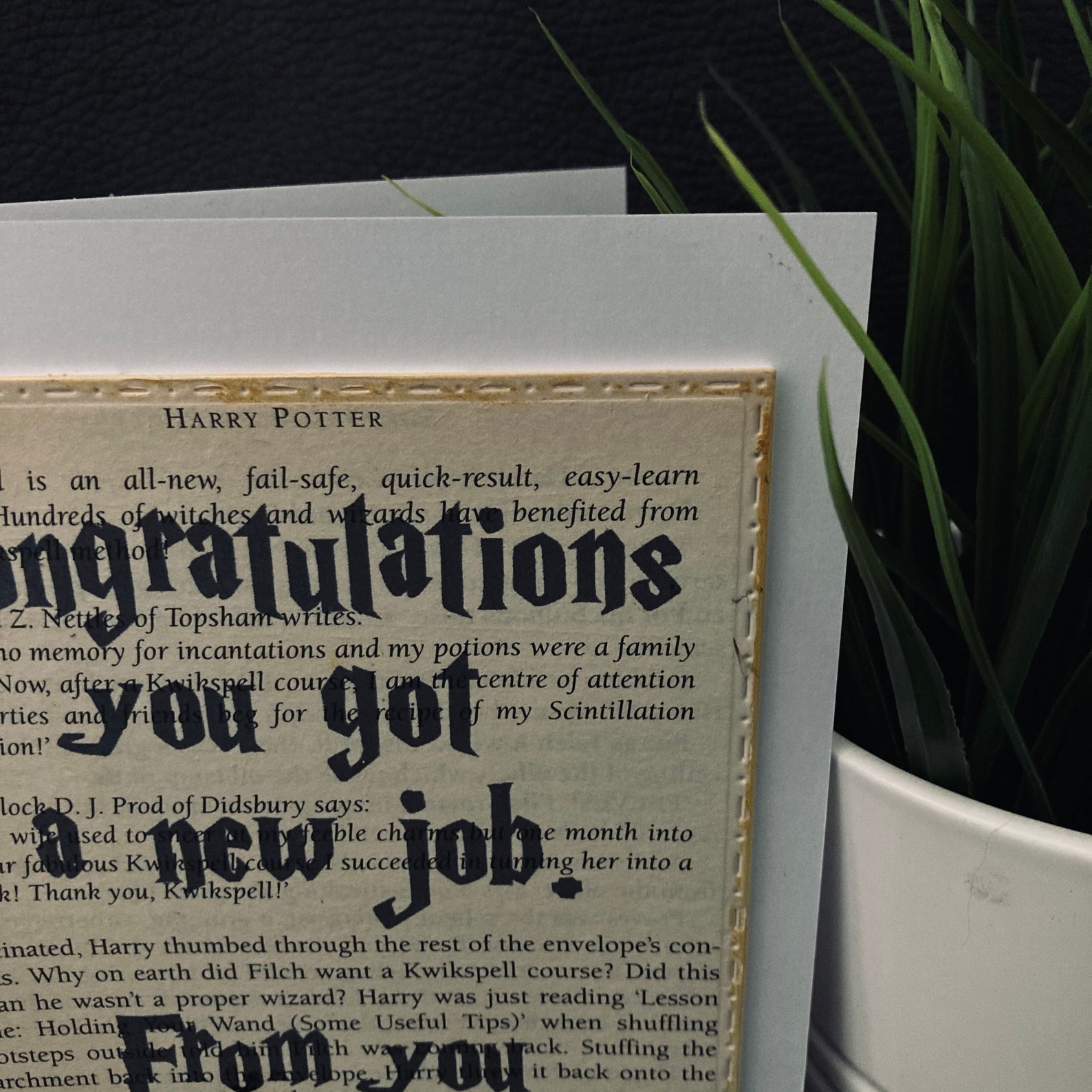 Harry Potter Congratulations On Your New Job You Got A New Etsy