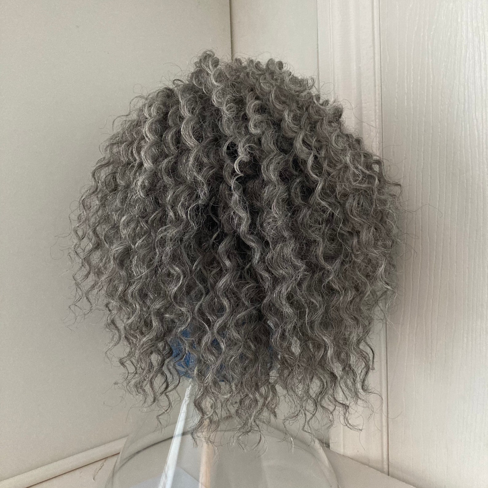 Grey Headband Wig Grey Synthetic Wig Gray Wig Custom Wigs Etsy