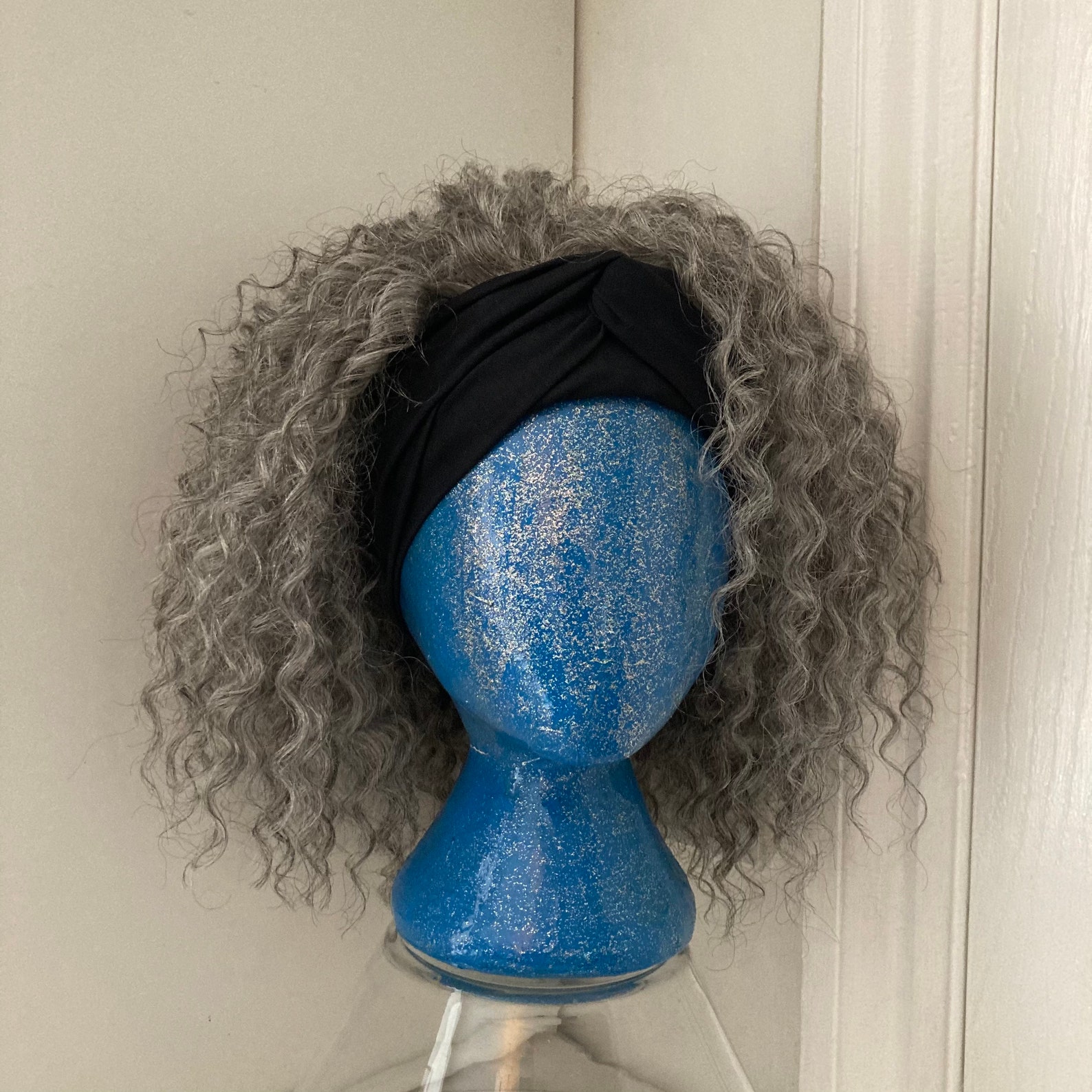 Grey Headband Wig Grey Synthetic Wig Gray Wig Custom Wigs Etsy