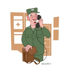 M*A*S*H TV Show Print (Colonel Potter)