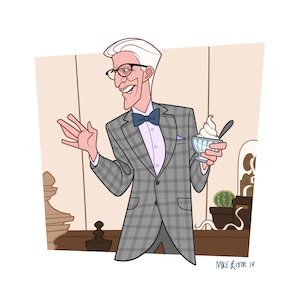 The Good Place TV Show Print (Michael)