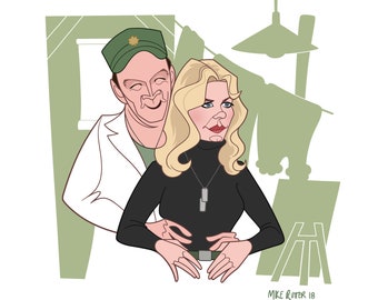 M*A*S*H TV Show Poster (Frank and Hot Lips)