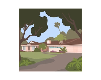 TV Home - The Golden Girls (Blanche's House) Print