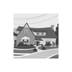 TV Home - Bewitched (Stephens House) Print