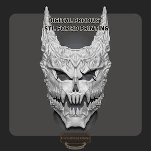 Kaiju No. 8 Gelenkkiefermaske 3D Druckdatei | Anime Manga Cosplay Zubehör | Detailgetreuer Kaiju Helm Nachbau