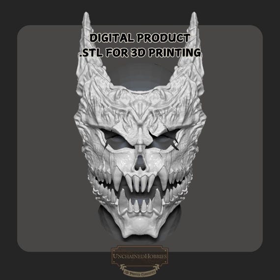 Kaiju No. 8 Articulated Jaw Mask 3D Print File | Anime Manga