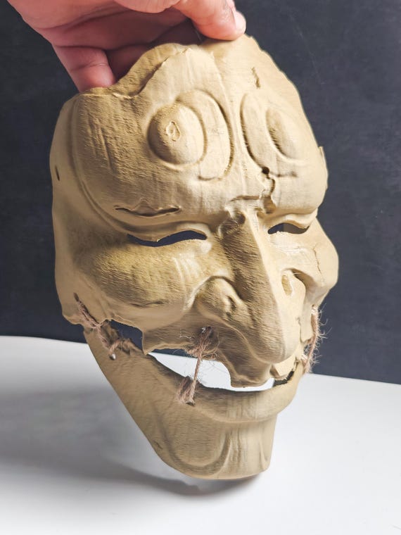 Ghost of Yotei Snake Mask STL – 3D Print Samurai Cosplay Mask Set