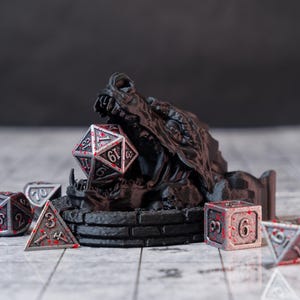 3D Printed Dragon Dice Guardian || D20 Dice Stand || Tabletop RPG Centerpiece