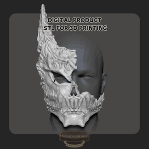 Kaiju No. 8 Mask || Cracked Version || 3D Print File || Anime & Manga Cosplay Mask
