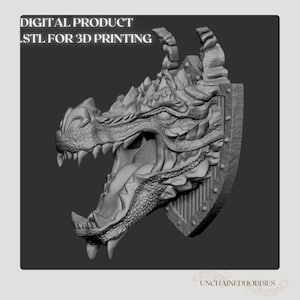 Dragon Headphone Stand 3D Print File | Gaming Controller Holder & Wall Mountable Decor | Unique Gift for Gamers