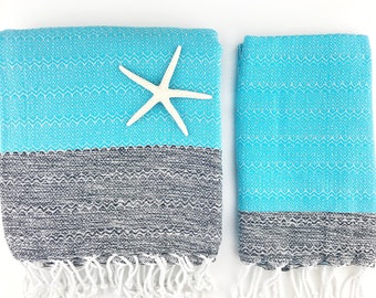 Turkish Beach Towels, Turkish Bath Towel, Blue Turkish Towels, Housewarming Gift, Tea Towel, Hair Drying Towel, Hand Towel, Baby Shower Gift