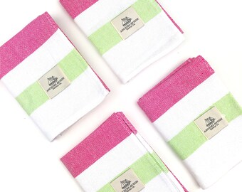 Striped Turkish Hand Towel for Bathroom, Hair Towel, Face Towel, Kitchen and Dish Towel, Housewarming Gifts, Absorbent, Quick-Drying Towels