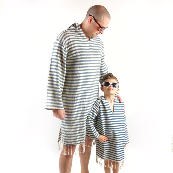 Turkish Towel Robe Turkish Bath Robe Beach Robe Hooded - Etsy