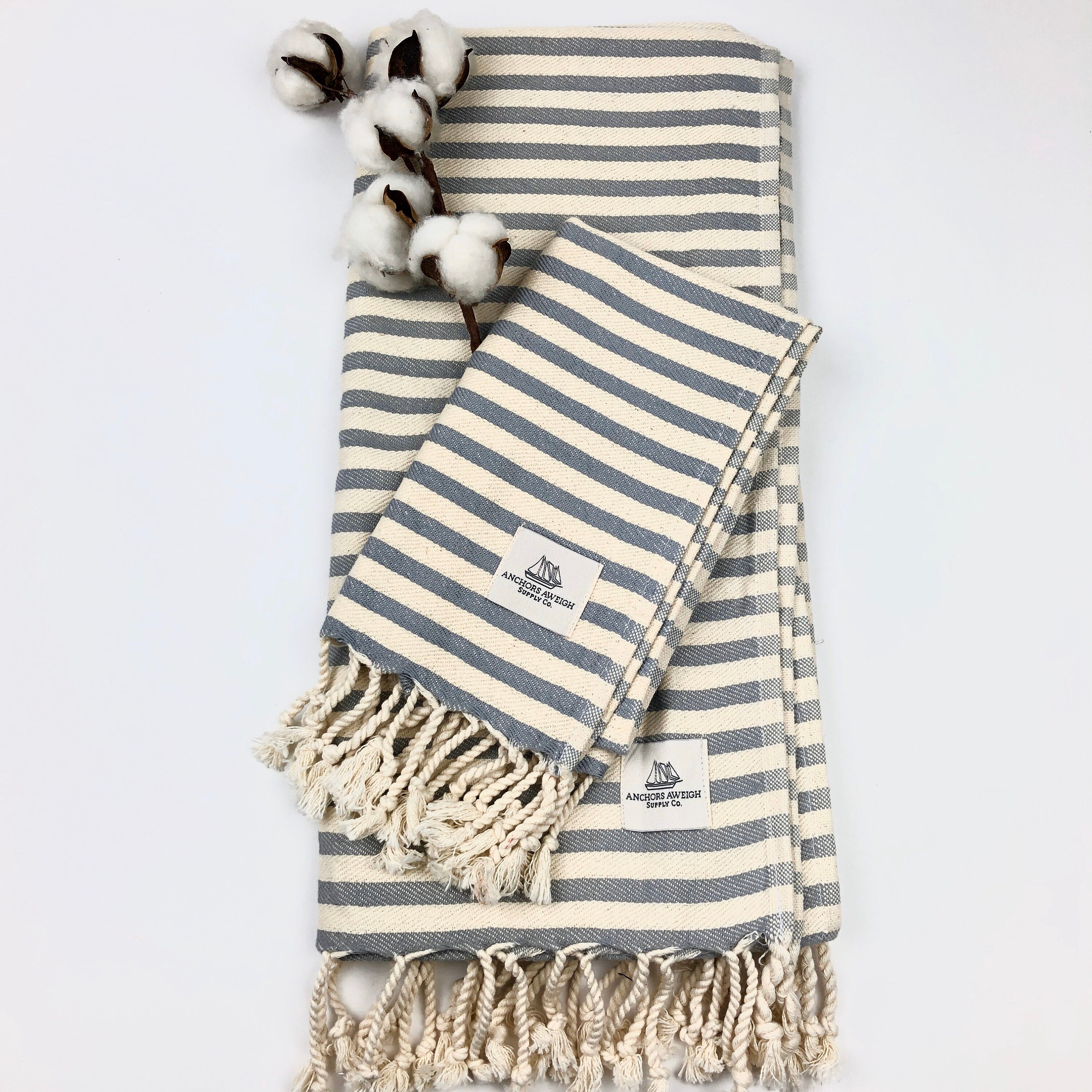 SET OF 2 Turkish Towels Turkish Bath Towels Striped Beach Etsy