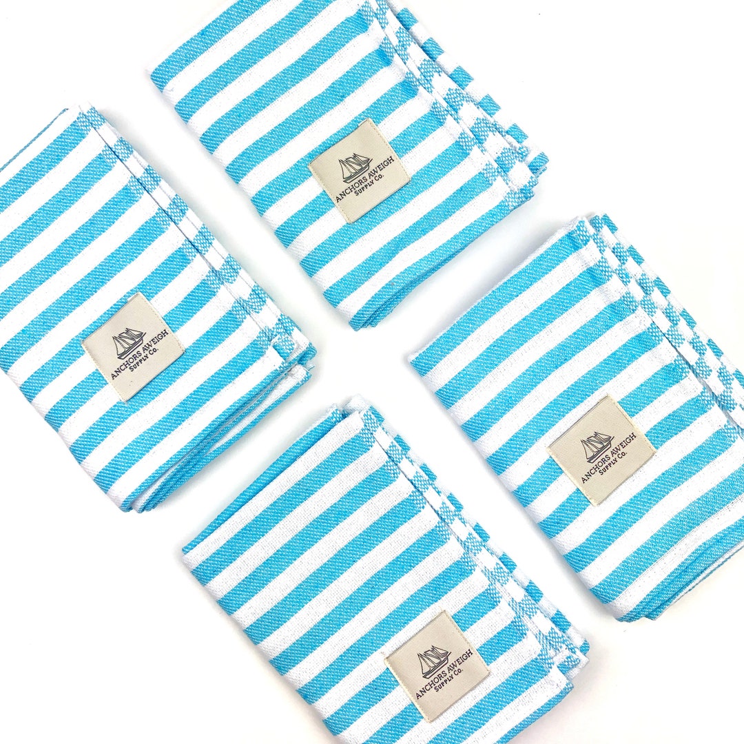 Blue Striped Turkish Hand Towel for Bathroom Face Towel Etsy UK