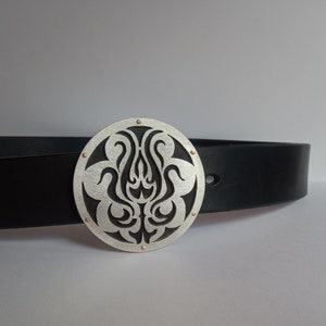 Belt, leather belt, belt buckle, silver belt buckle