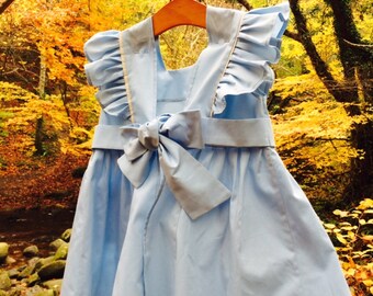 Robe Vintage Bébé Années 60 Boussac - Broderies Champignons, Taille 1 An (74-80 Cm) - Occasion Très Bon état