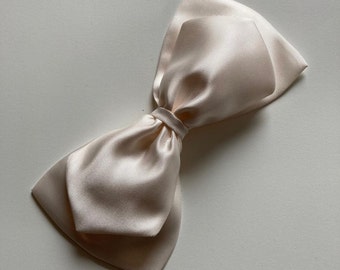 Ivory Satin Sailor Bow for First Communion