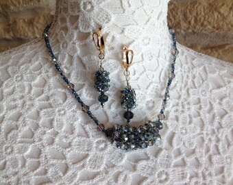 Night Necklace and Earrings
