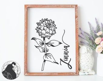 Download Zinnia Svg Files Etsy
