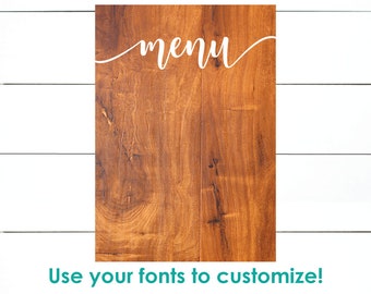 Download Menu svg file | Etsy