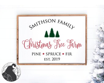 Download Family Name Christmas Tree Farm Svg Etsy