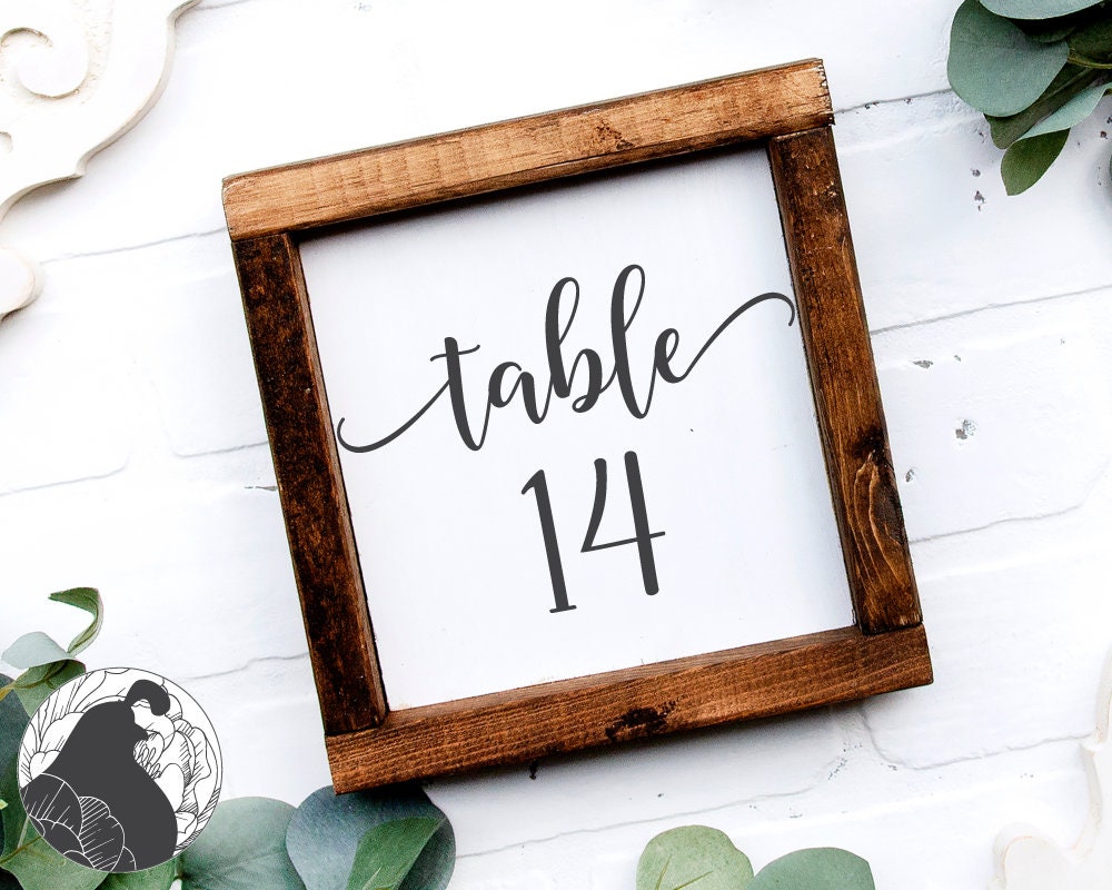 Download Diy Wedding Decor Table Number Svg