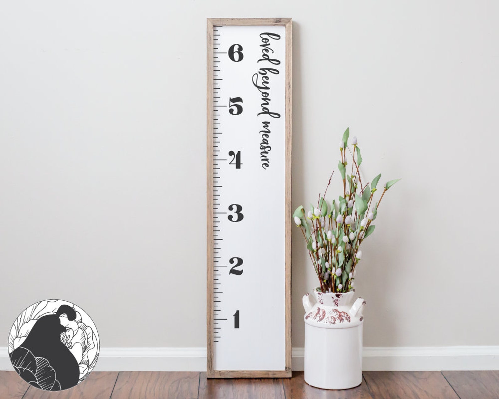 Growth Chart SVG Growth Ruler svg Loved Beyond Measure svg Etsy