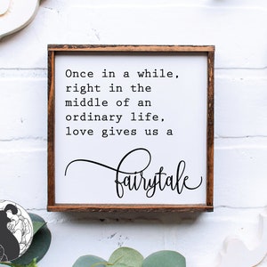 Once In a While Right In the Middle SVG, sprookje SVG, romantisch citaat, paren gesneden bestand, bruiloft SVG, Cricut bestanden, silhouet ontwerpen