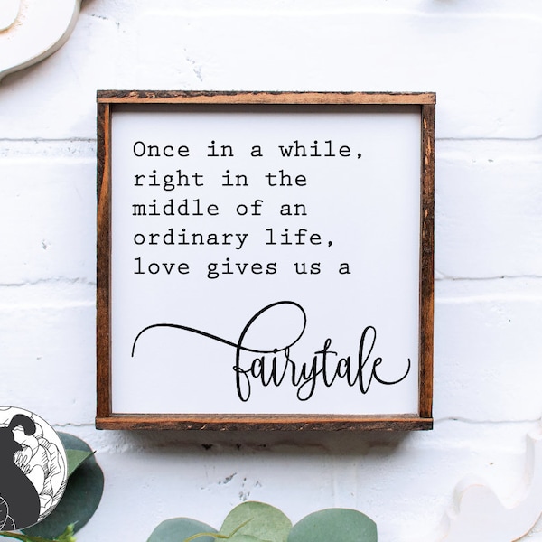 Once In a While Right In the Middle svg, Fairy Tale svg, Romantic Quote, Couples Cut File, Wedding svg, Cricut Files, Silhouette Designs