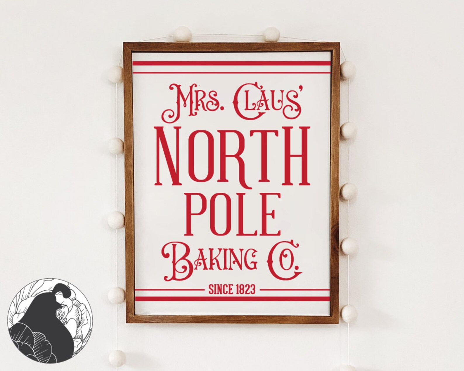 Mrs. Claus North Pole Baking Co svg Christmas Sign svg Etsy