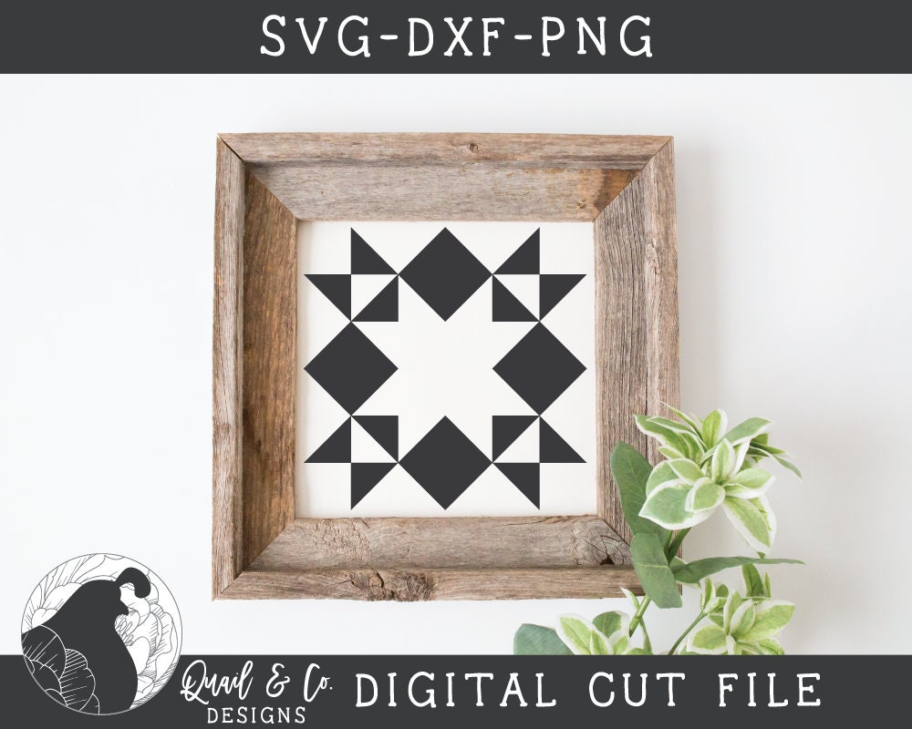 Moonlight Star svg Quilt Block svg Barn Quilt svg Quilt | Etsy
