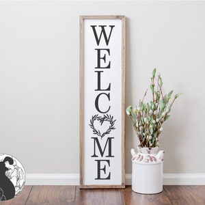 Vertical Welcome Sign svg, Porch Sign svg, Welcome Cut File, Farmhouse Sign svg, Cricut Designs, Silhouette Files, SVG Files, DXF, PNG