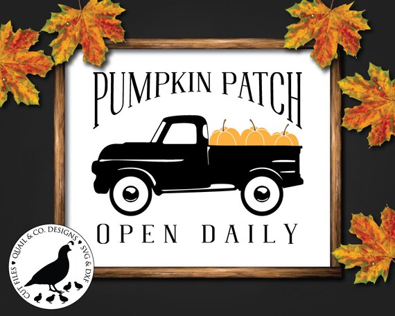Download Pumpkin Patch svg Halloween svg Vintage Truck svg Vintage ...