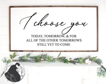 I Choose You SVG: Wedding Farmhouse Sign Cut File (Digital Download)