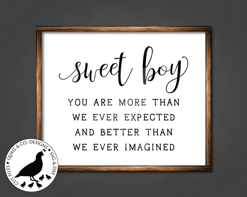 Download Sweet Boy svg Baby Boy svg Nursery Wall Art Svg for Boy | Etsy