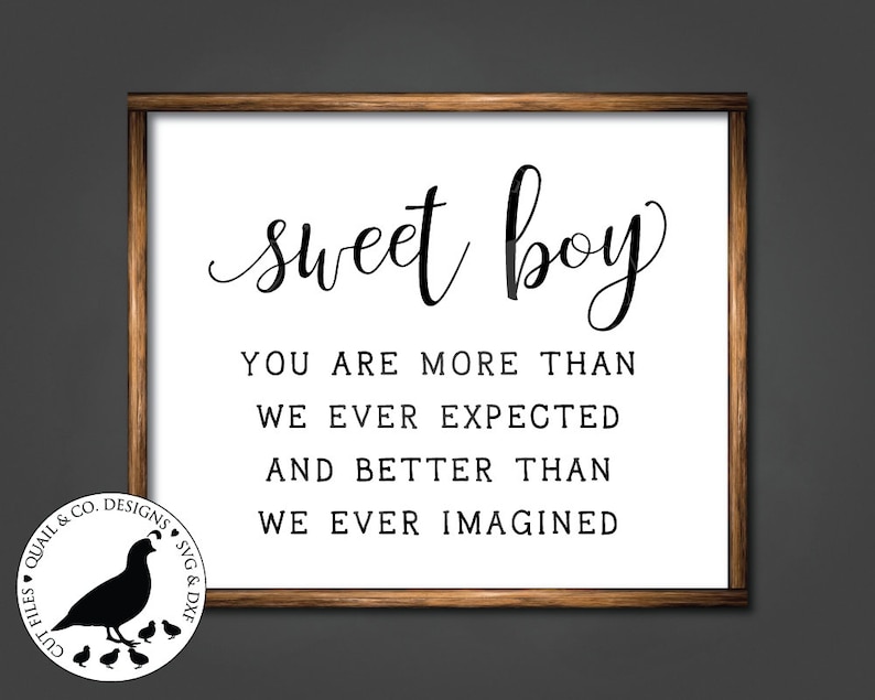 Download Sweet Boy svg Baby Boy svg Nursery Wall Art Svg for Boy | Etsy